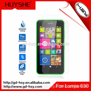 HUYSHE Original Clear Tempered Glass Screen Protector for Nokia lumia 630